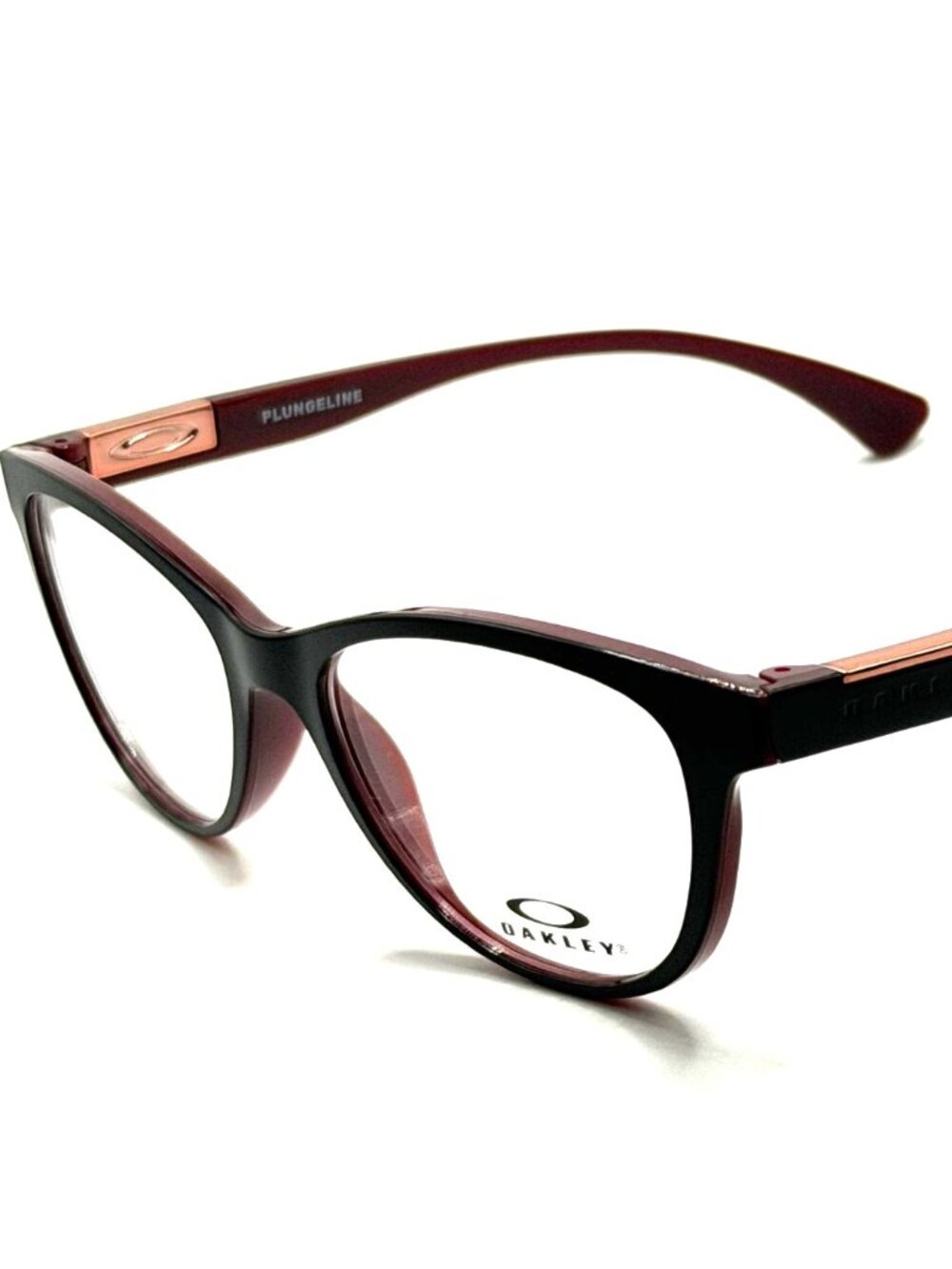 NEW OAKLEY PLUNGELINE OX8146-0452 SATIN BLACK/BRICK RED EYEGLASSES 52MM 16 138